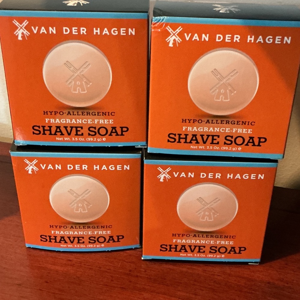 Van Der Hagen Body/Shave Soap LOT X 4